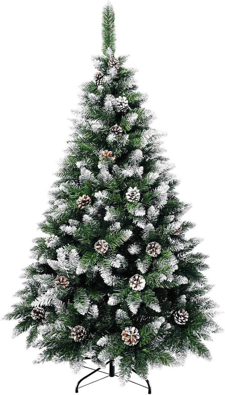 5ft Partially Flocked Artificial Christmas Tree(Zrsgtree-1.5m)36"D x 36"W x 50"H